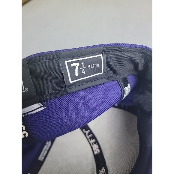 LSC Hat Cap 7 1/4 New Era 59fifty Purple Wool 3D Embroidered Fitted - Picture 4 of 9